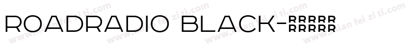 RoadRadio Black字体转换